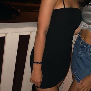 Lulu's Chic Black Mini Dress